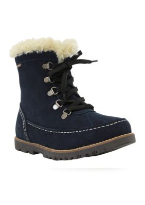 faux fur hiker ankle boots