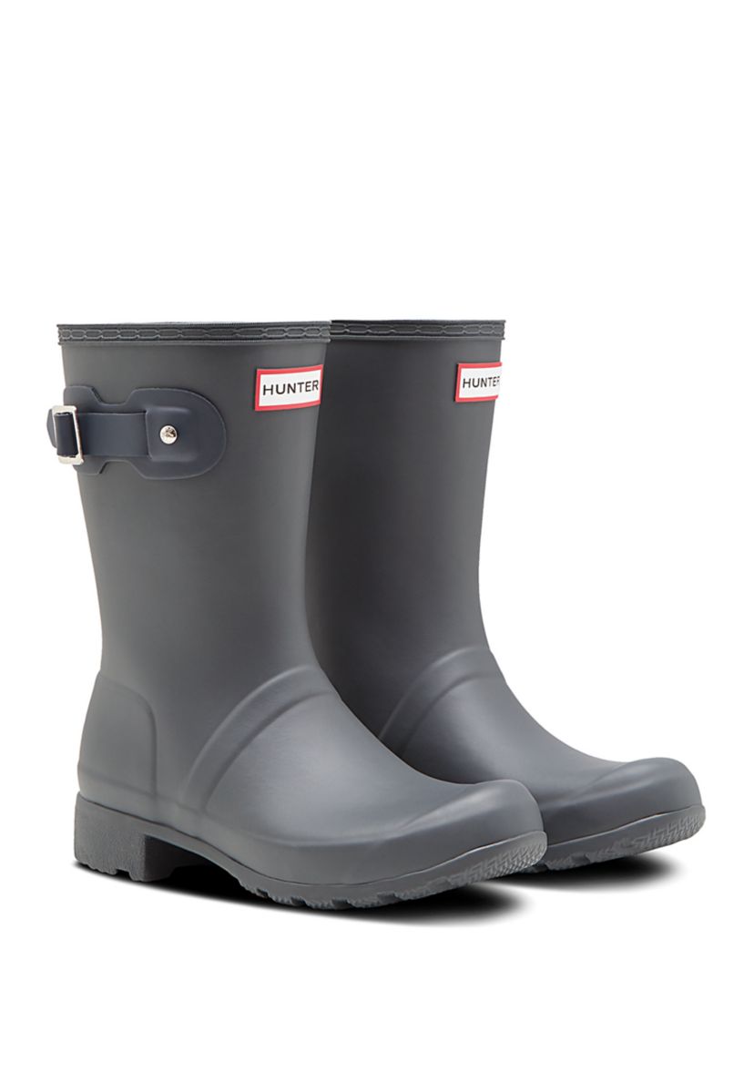 HUNTER　ORIGINAL TOUR SHORT　NAVY　UK5 Hunter Original Tour Short Rain Boots | Belk