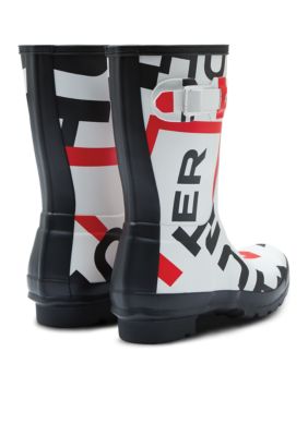 Hunter boots hotsell exploded logo