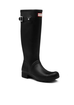 Hunter Original Tour Packable Rain Boots, Black, 10M -  5013441751320
