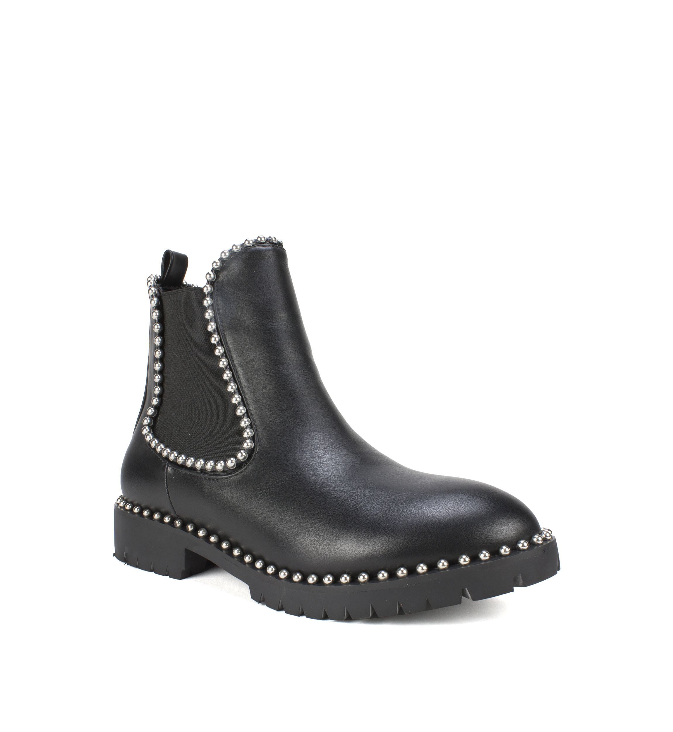 Shelley Studded Trim Ankle Boots