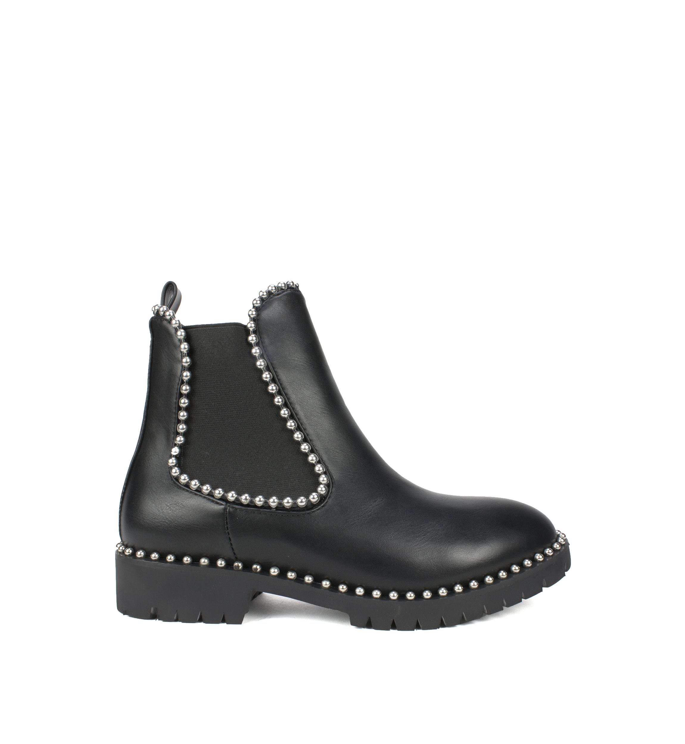 Shelley Studded Trim Ankle Boots