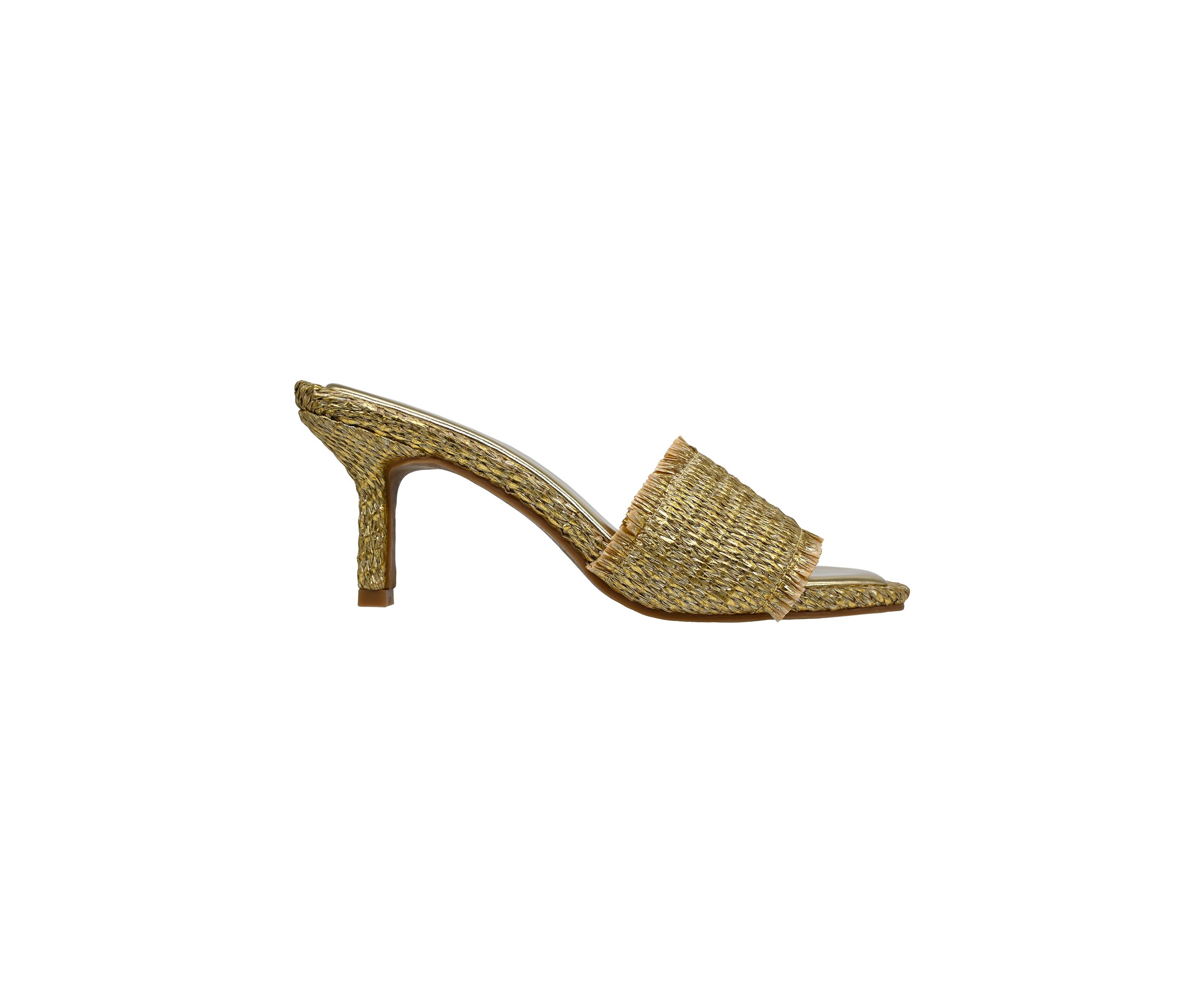 Lucia Raffia Dress Slide Sandals