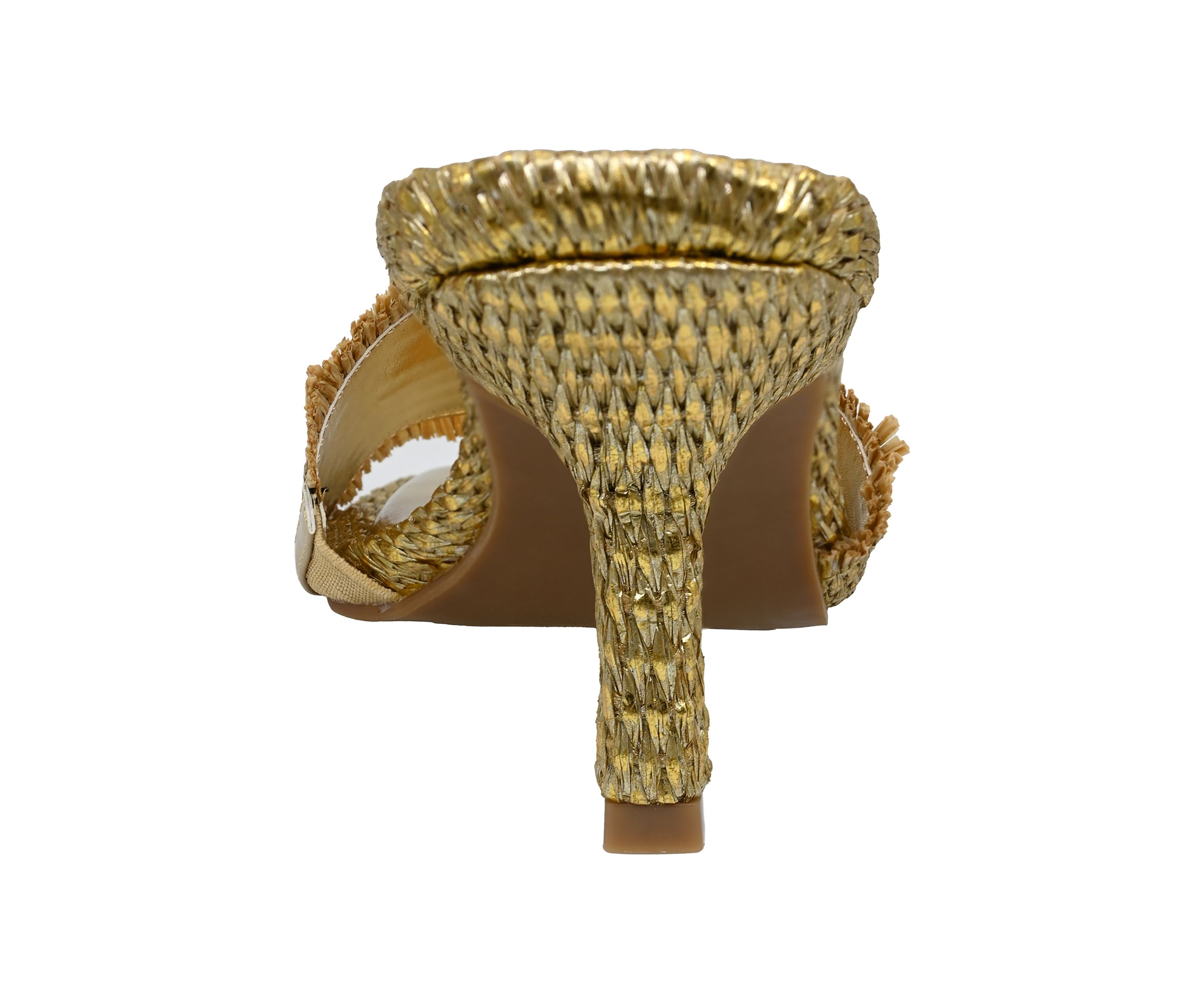 Lucia Raffia Dress Slide Sandals