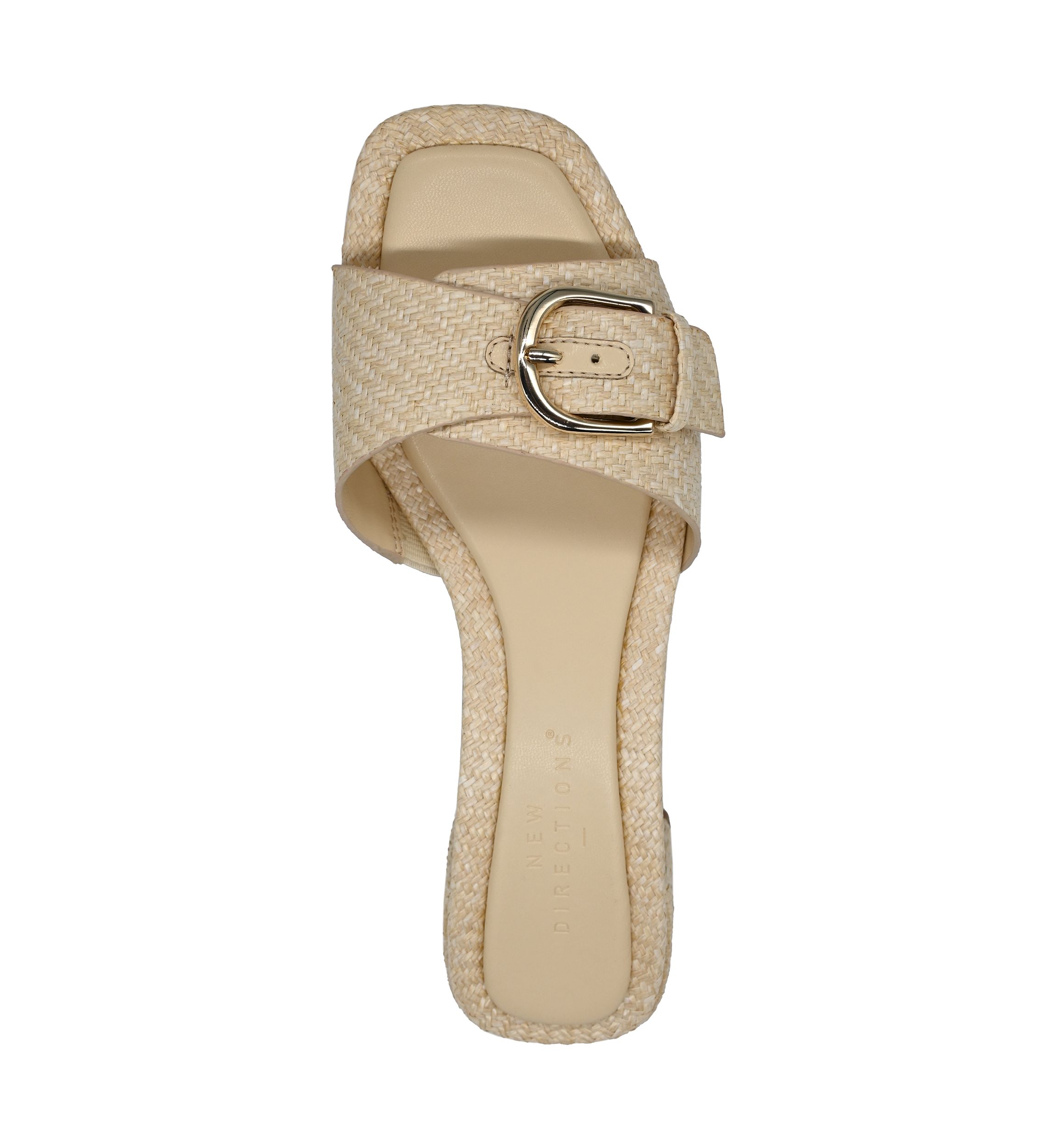 Athena Buckle Heeled Slide Sandals