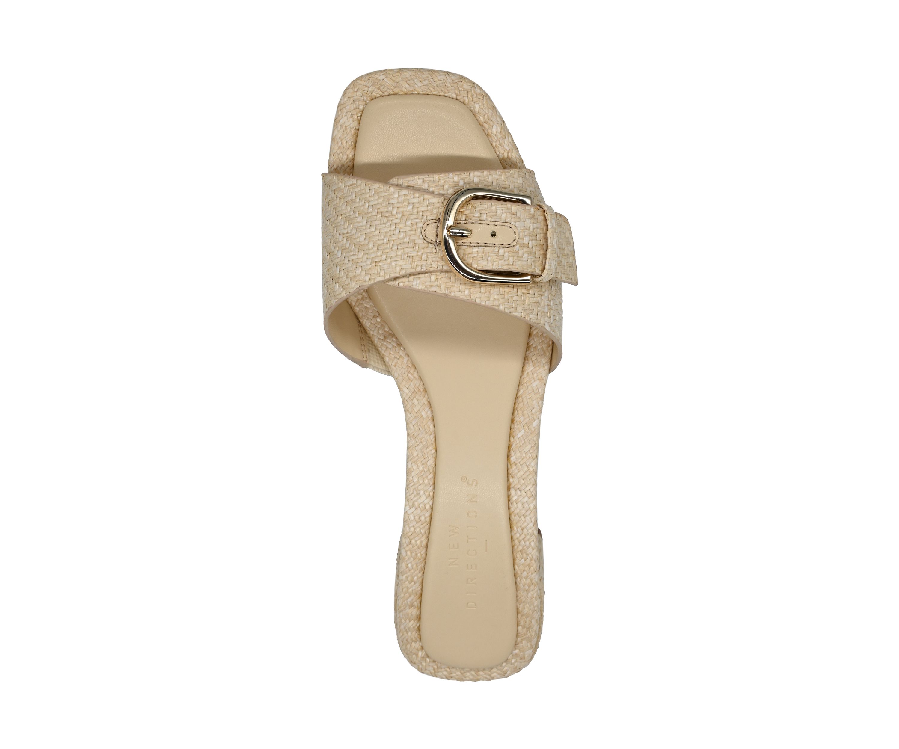 Athena Buckle Heeled Slide Sandals
