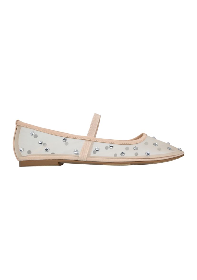 Sienna Mesh Phinestone Flats