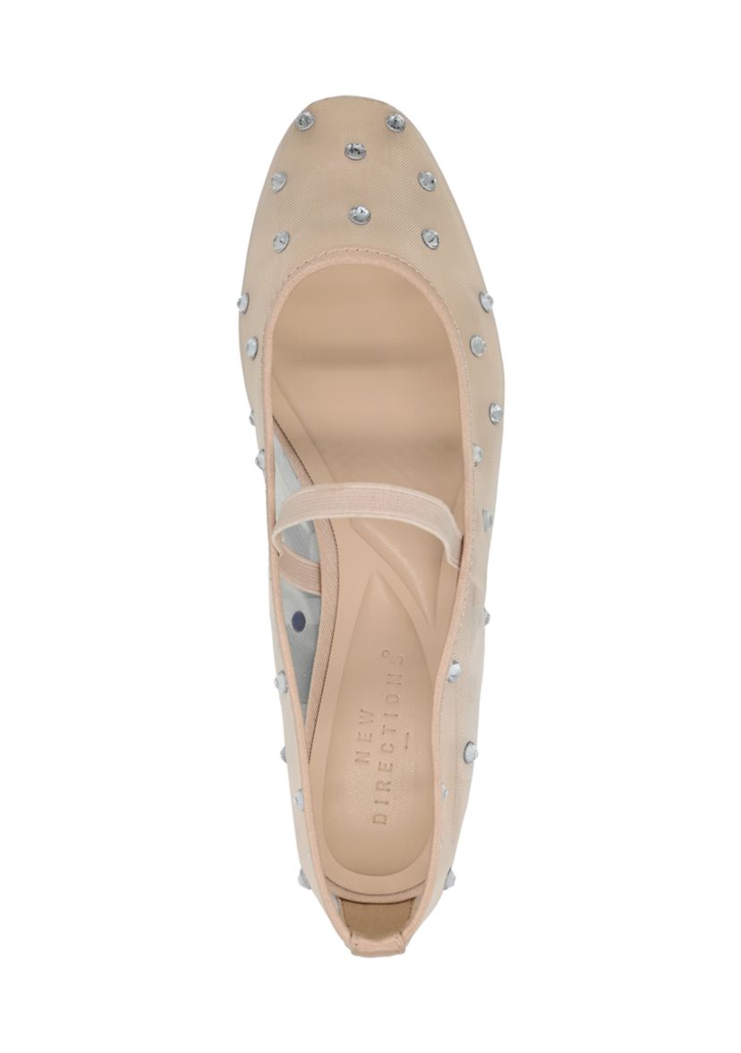 Sienna Mesh Phinestone Flats