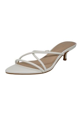 New Directions Women's Morgan Strappy Sandals, White, 9.5M