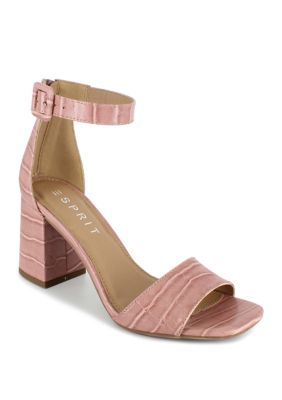 gorg ankle wrap block heel sandals nine west