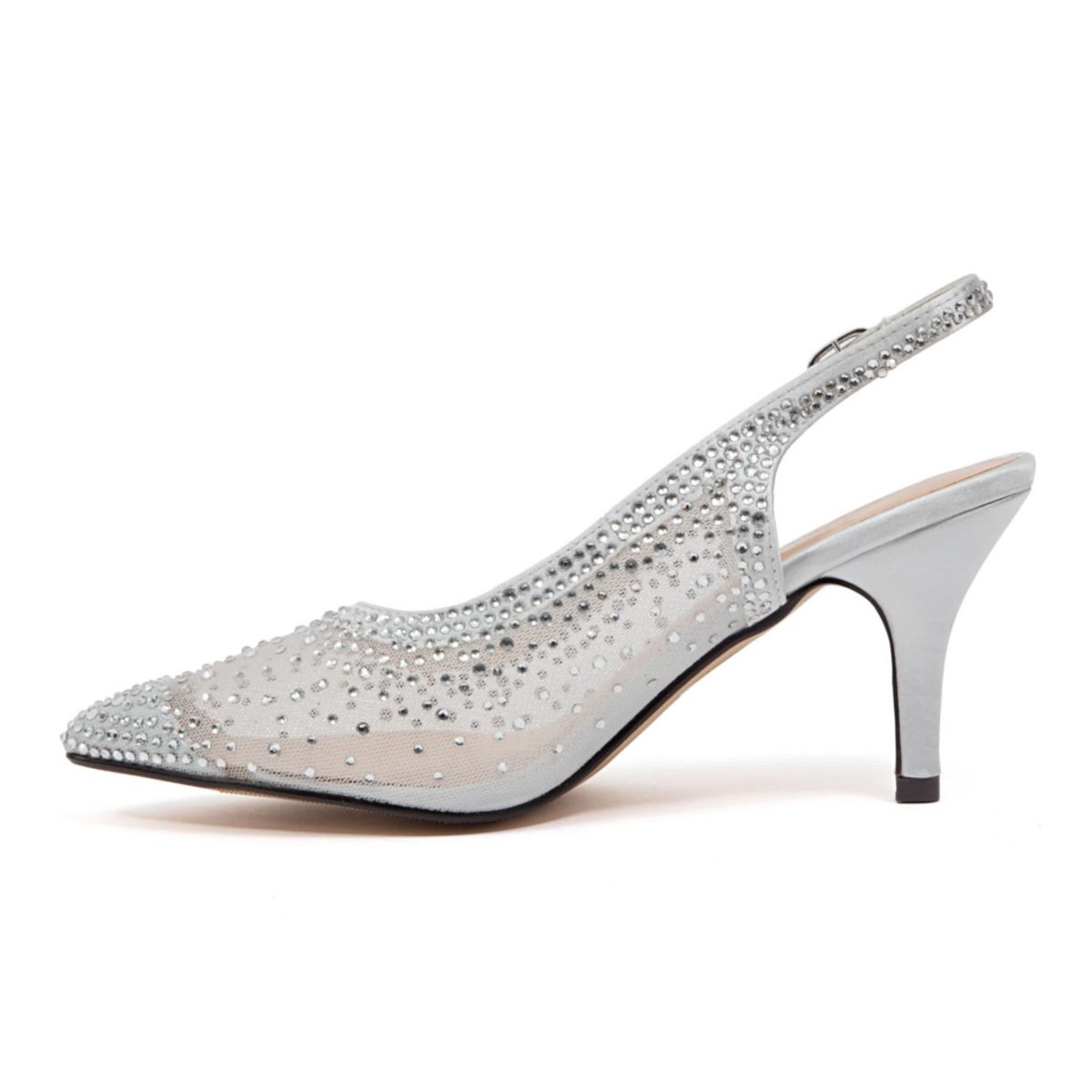 Lola, Rhinestone Mesh Dressy Sling Back