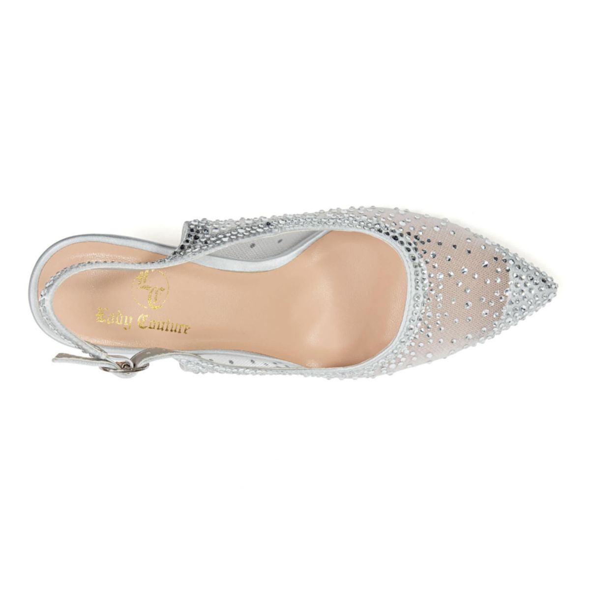 Lola, Rhinestone Mesh Dressy Sling Back