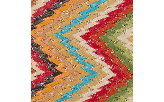 Natural/Chevron Raffia Multi