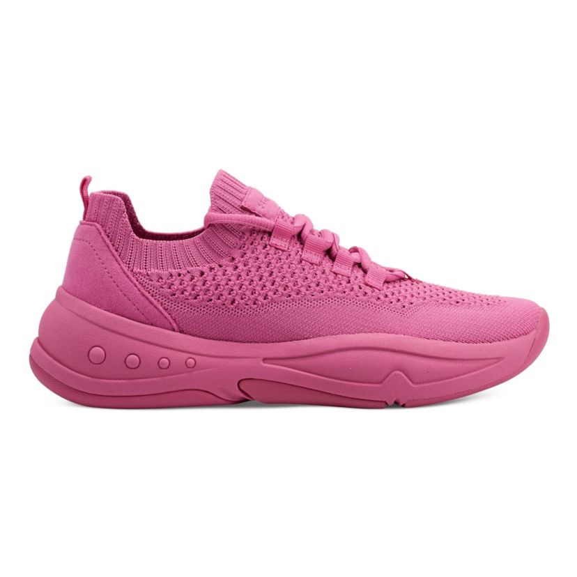 Power Round Toe Lace-Up Platform Sneakers