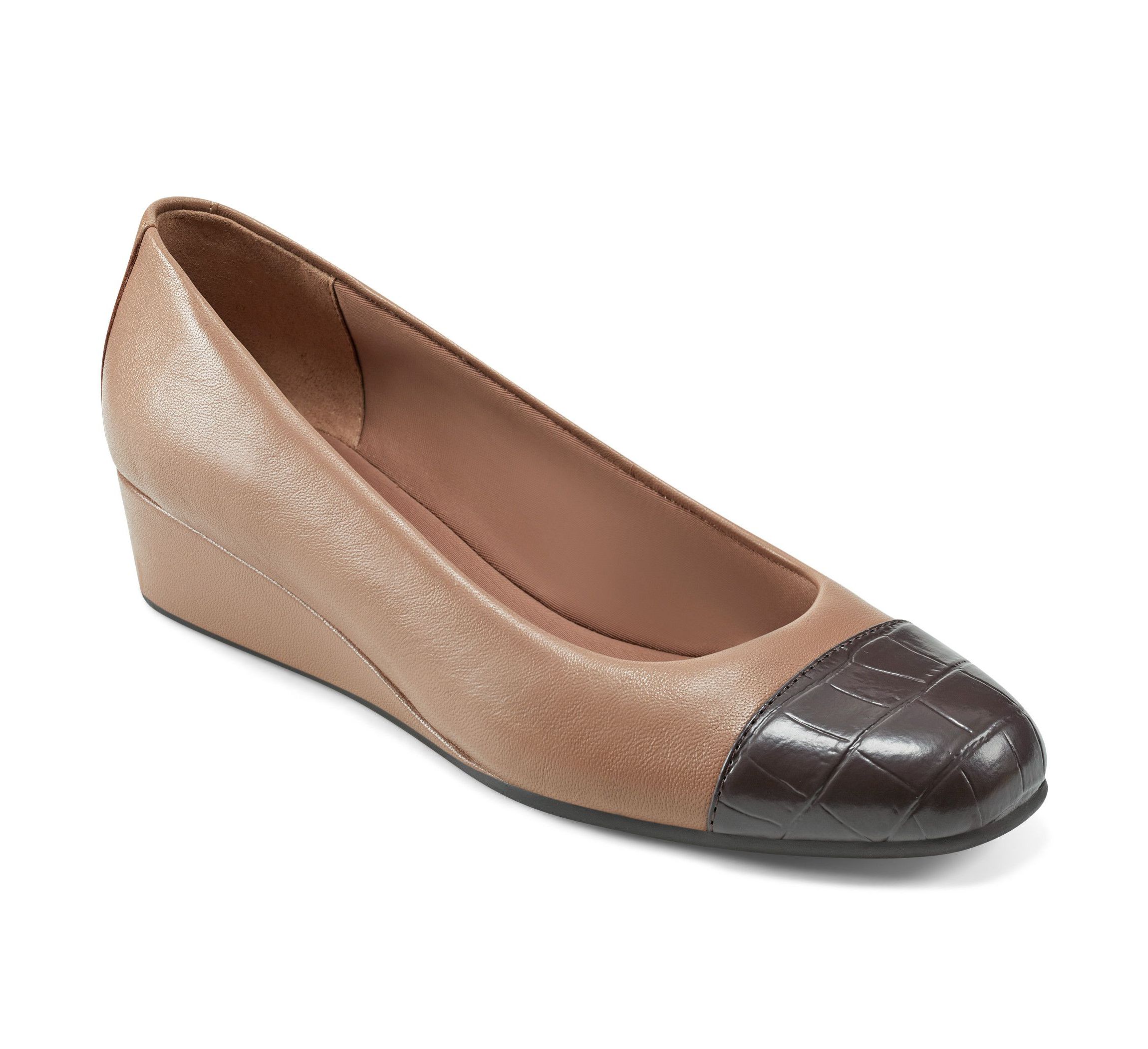 Gracey Square Toe Slip-on Wedge Dress Pumps