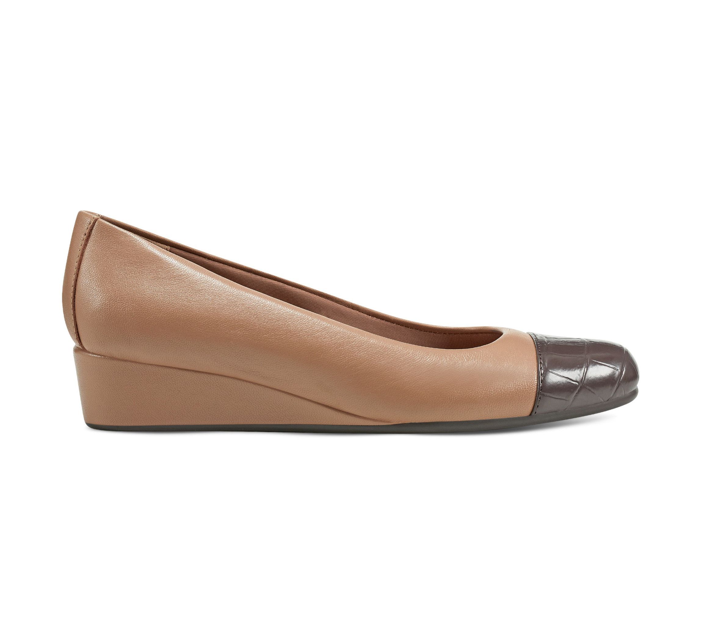 Gracey Square Toe Slip-on Wedge Dress Pumps
