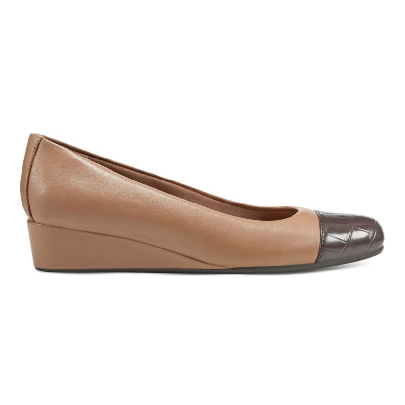 Gracey Square Toe Slip-on Wedge Dress Pumps