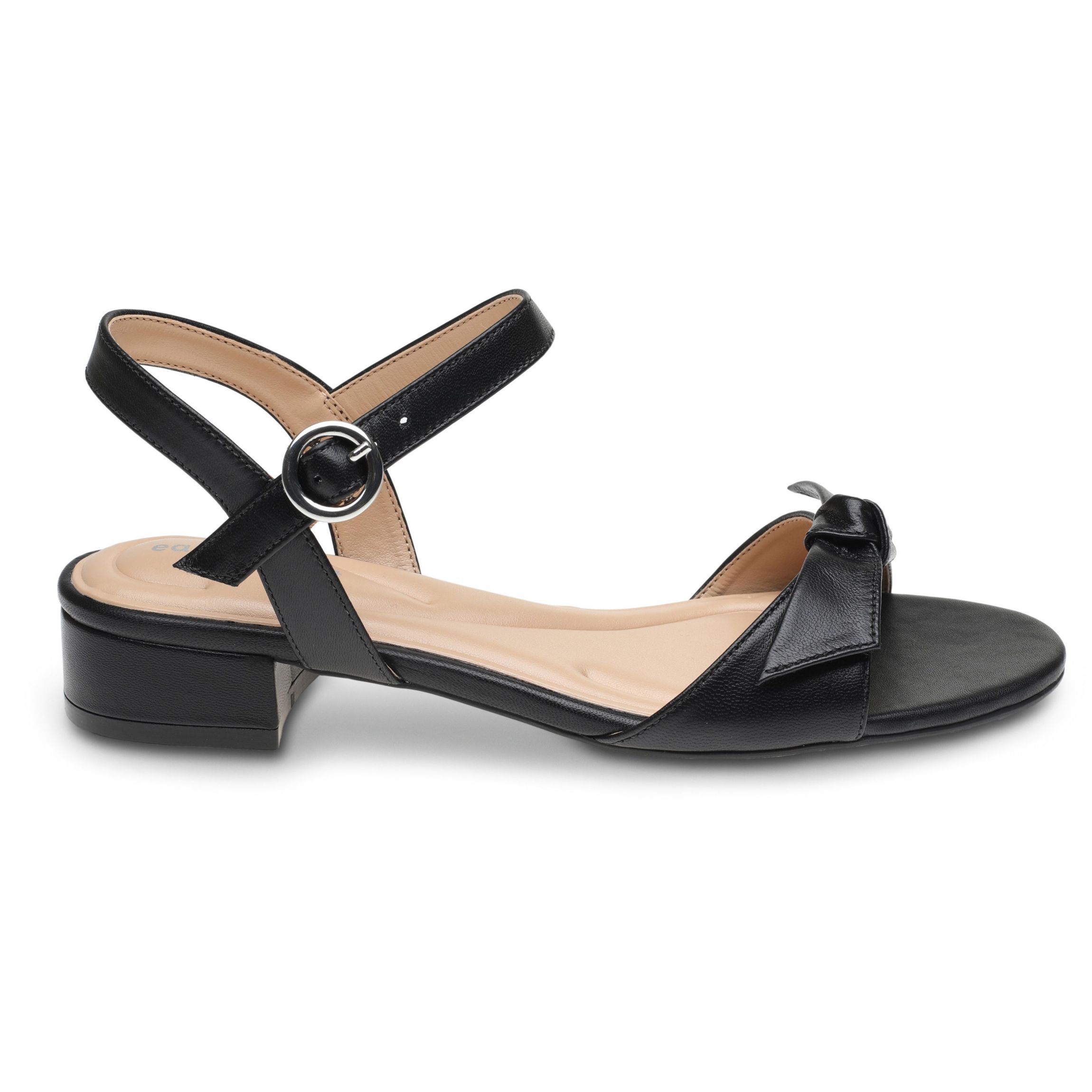 Ginova Round Toe Kitten Heel Dress Sandals