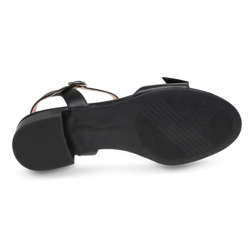 Ginova Round Toe Kitten Heel Dress Sandals