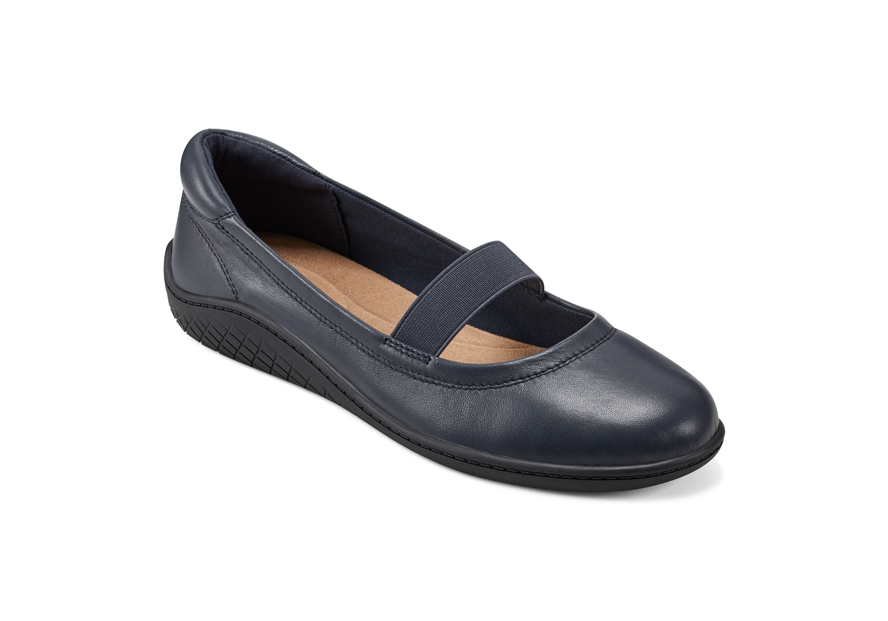Golden Round Toe Casual Ballet Flats