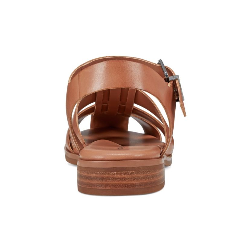 Gretty Round Toe Strappy Flat Sandals