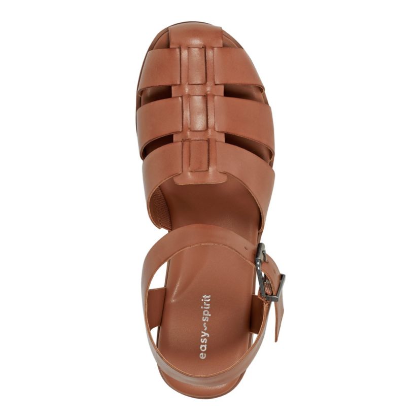 Gretty Round Toe Strappy Flat Sandals