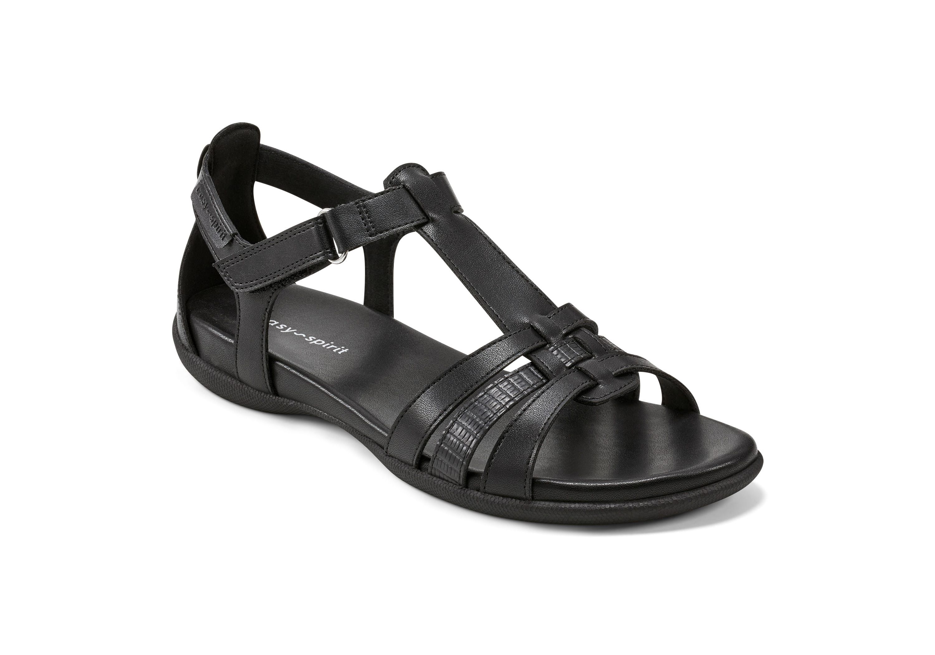 Leia Round Toe Strappy Flat Sandals