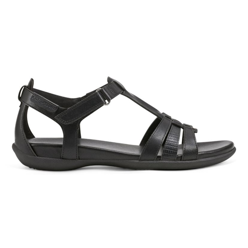 Leia Round Toe Strappy Flat Sandals