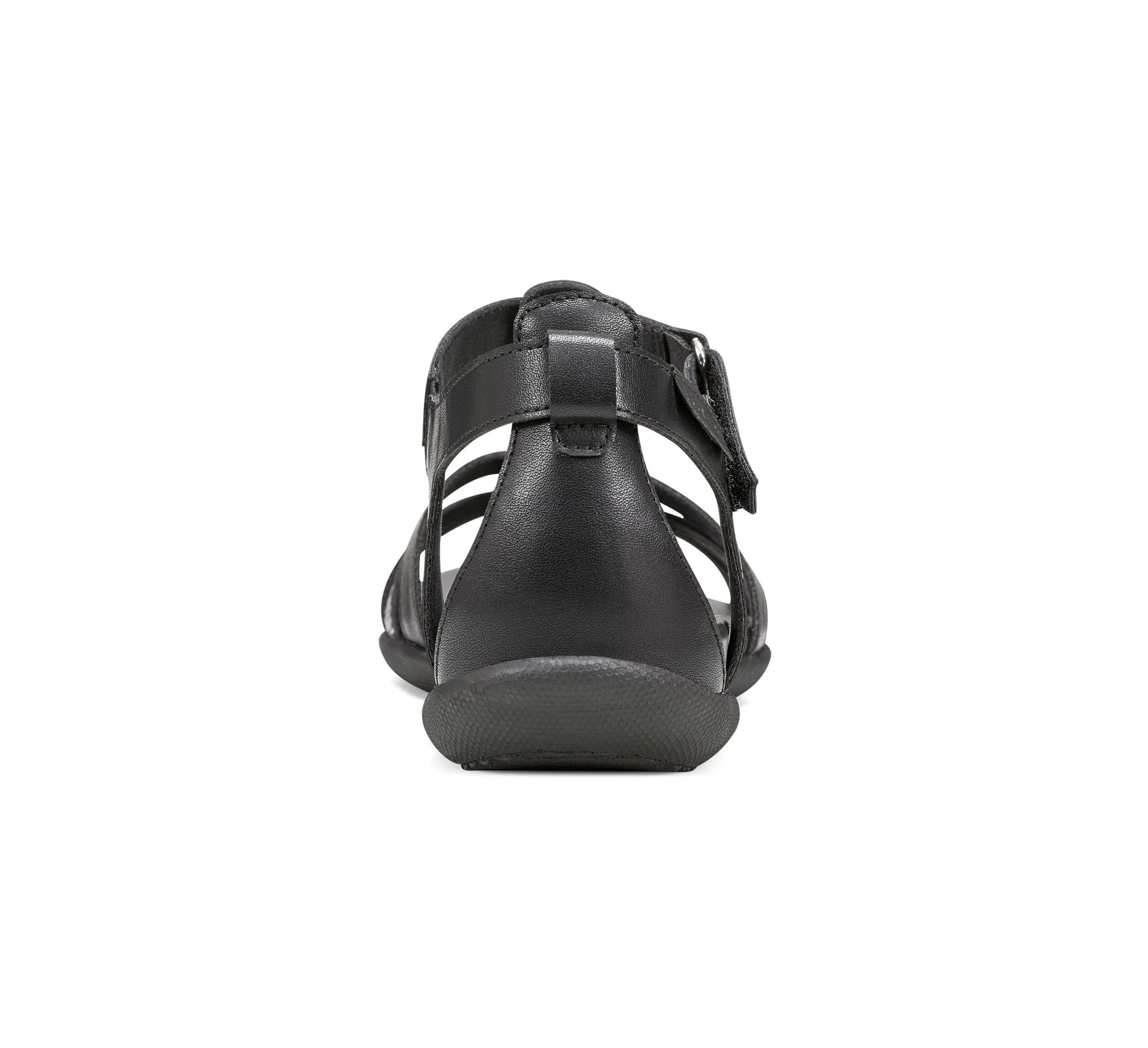 Leia Round Toe Strappy Flat Sandals