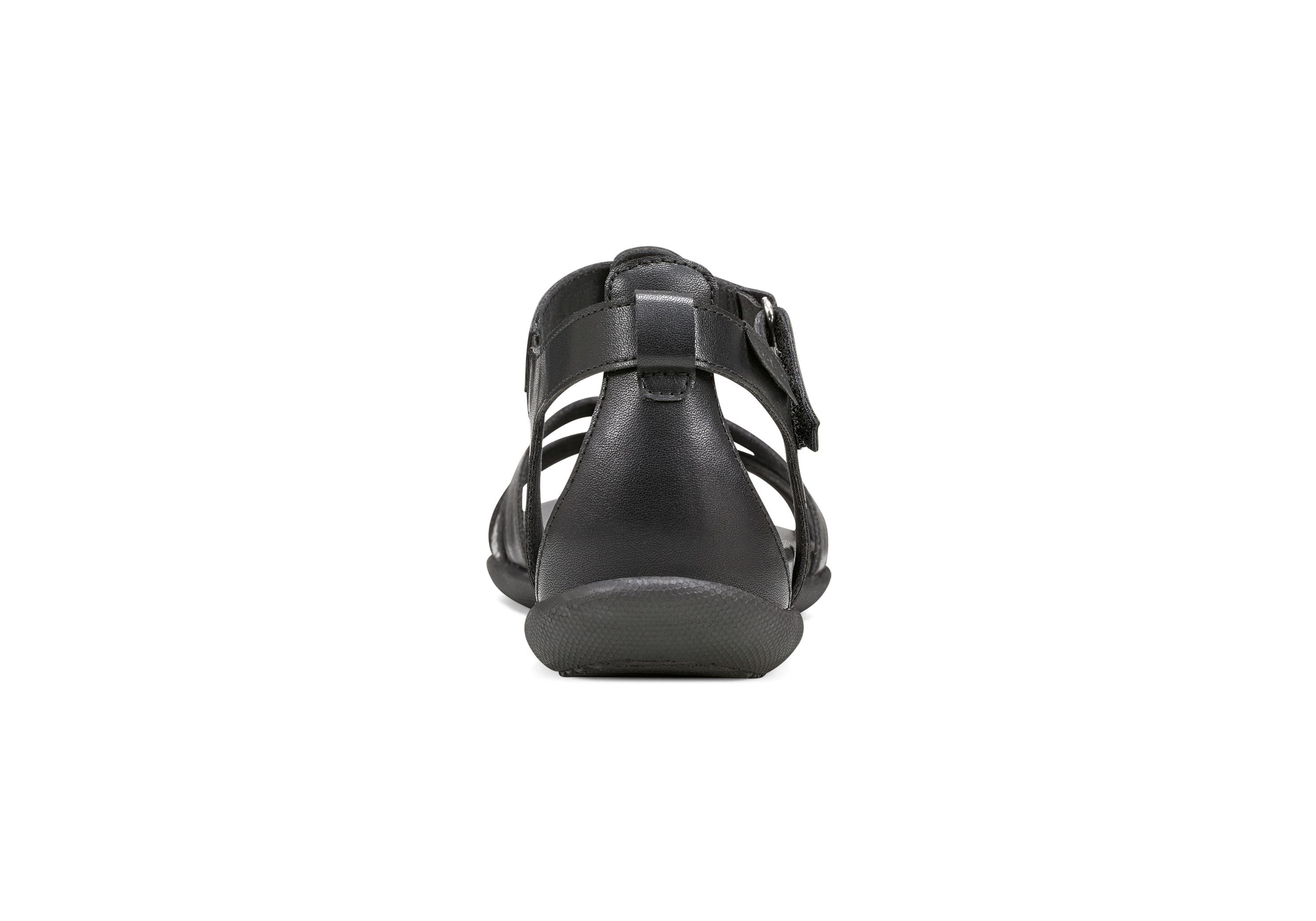 Leia Round Toe Strappy Flat Sandals