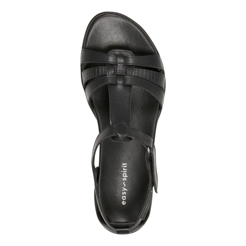 Leia Round Toe Strappy Flat Sandals