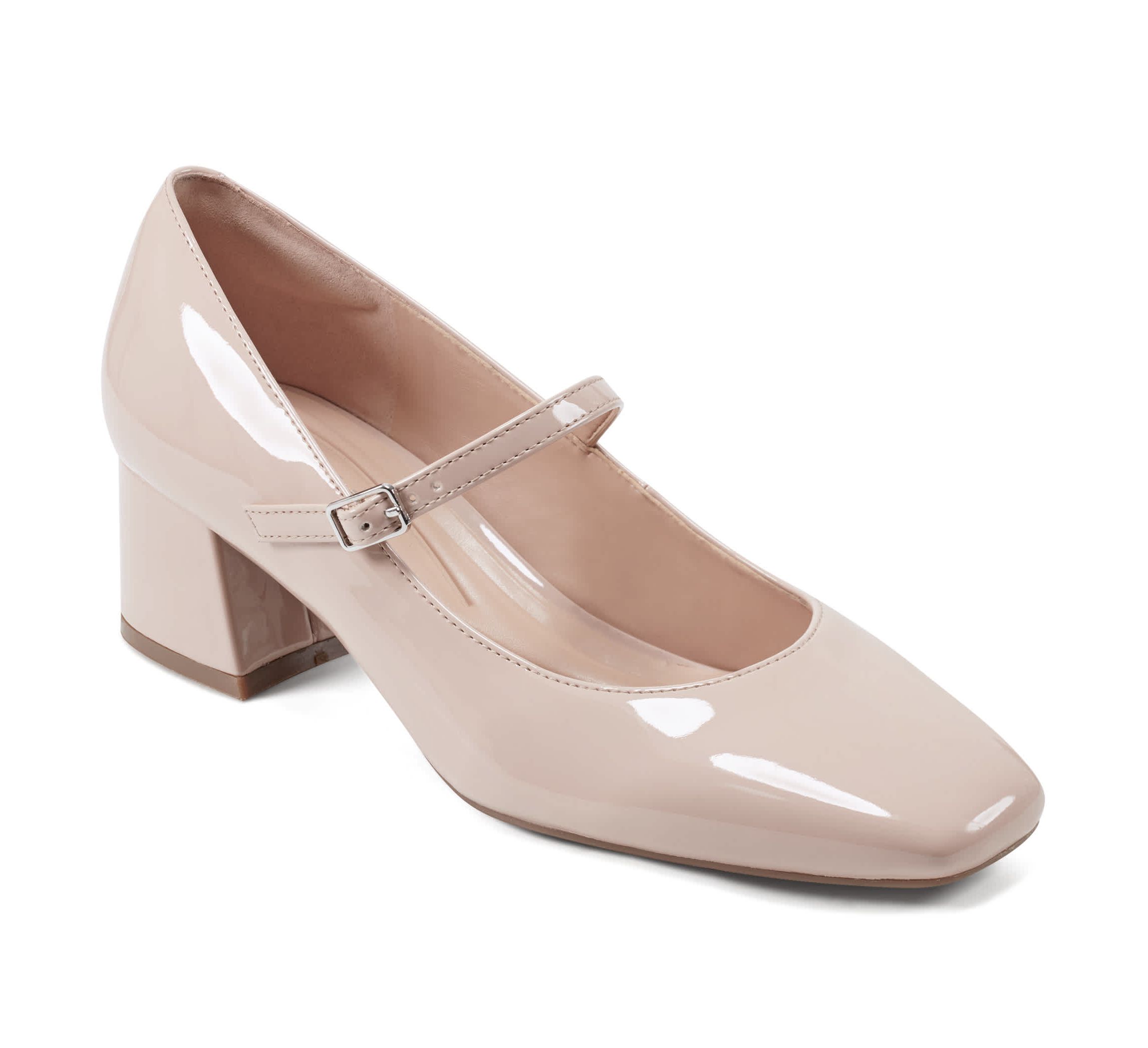 Marlay Block Heel Square Toe Dress Pumps