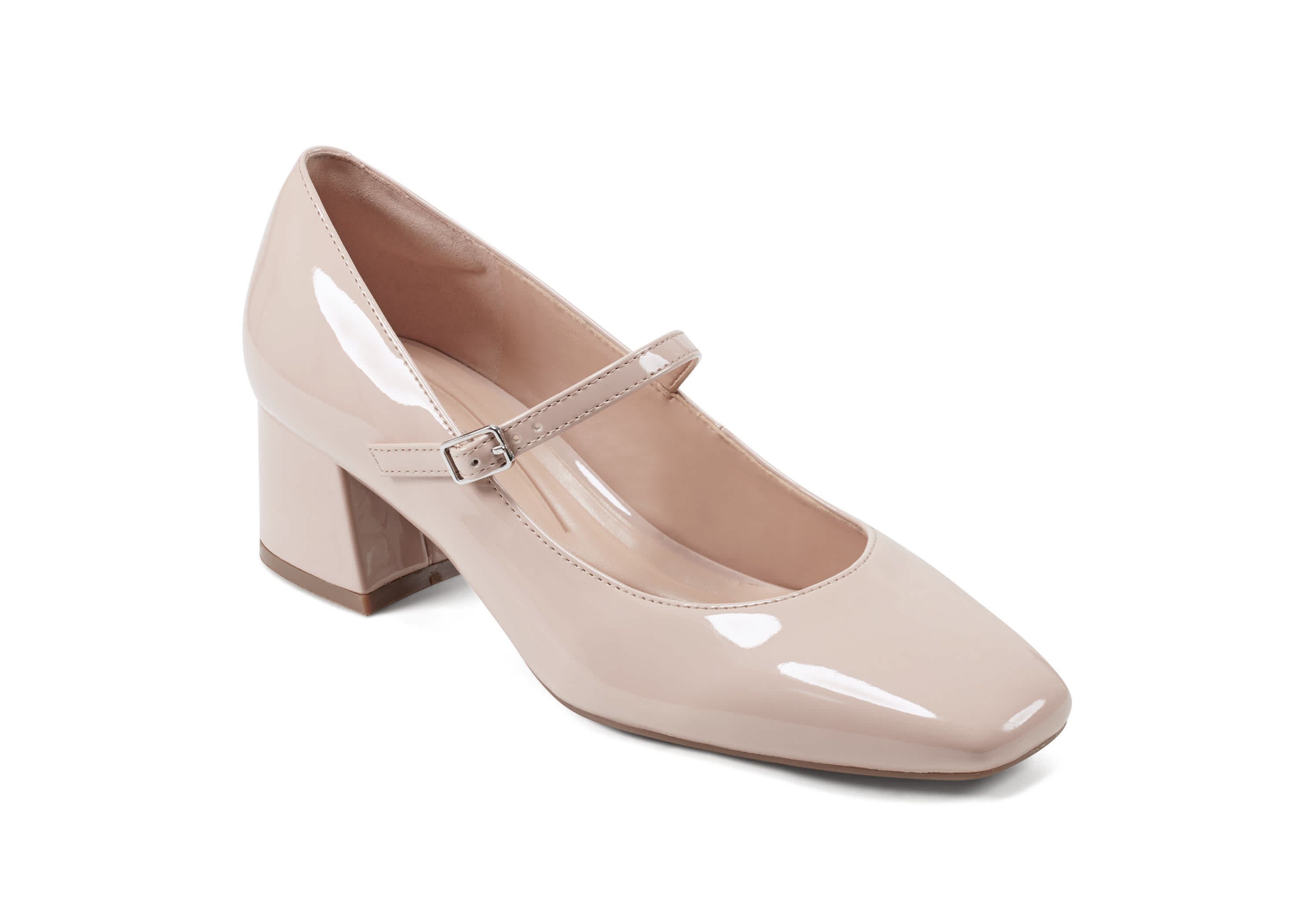 Marlay Block Heel Square Toe Dress Pumps