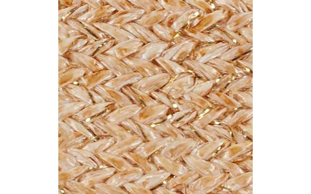 Bronze Leather/Natural Raffia