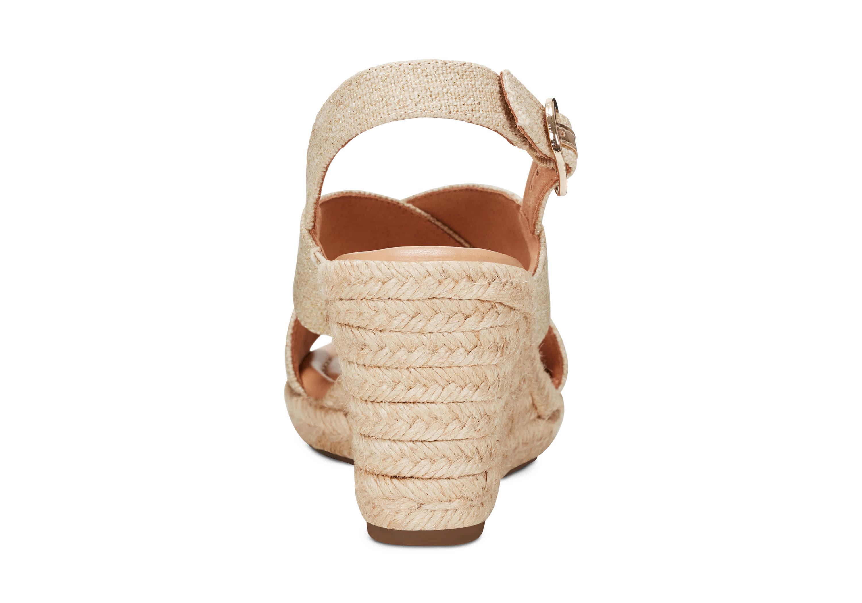 Ariane Open Toe Slingback Wedge Sandals