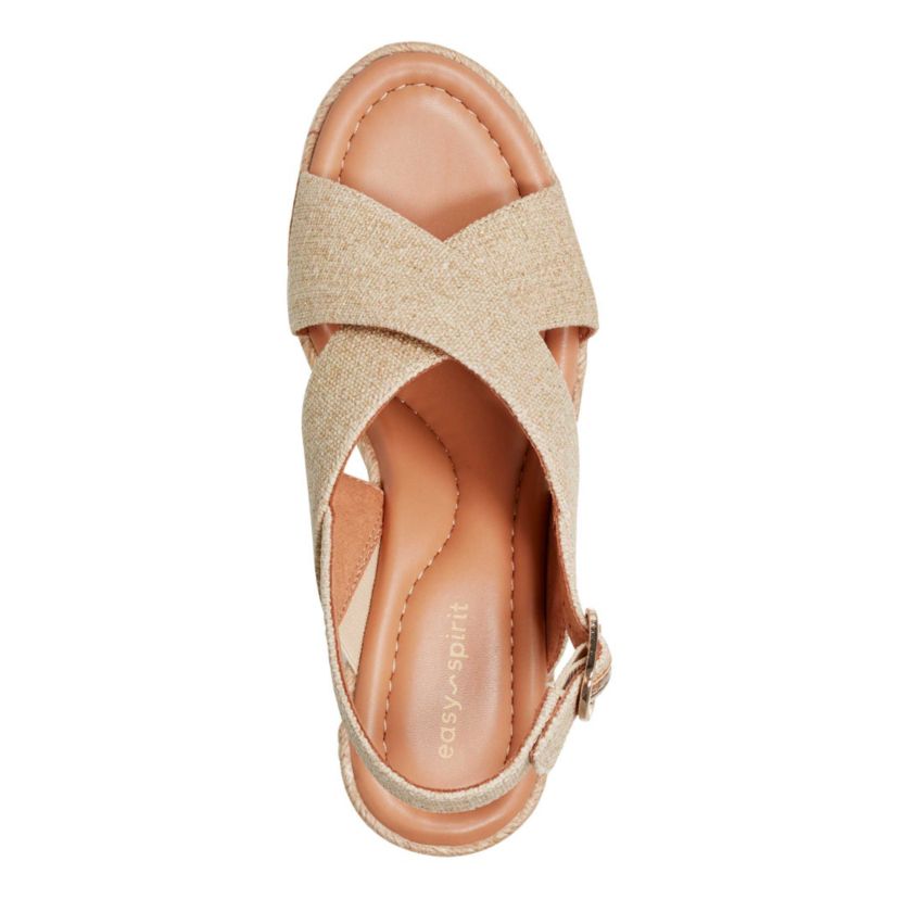 Ariane Open Toe Slingback Wedge Sandals
