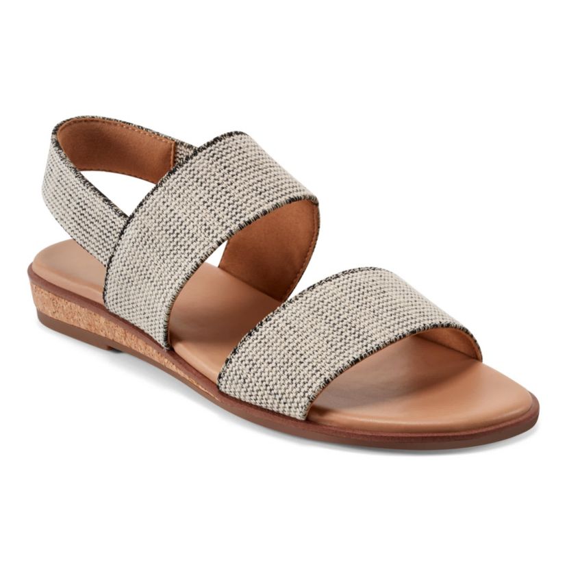 Lana Open Toe Slingback Flat Casual Sandals