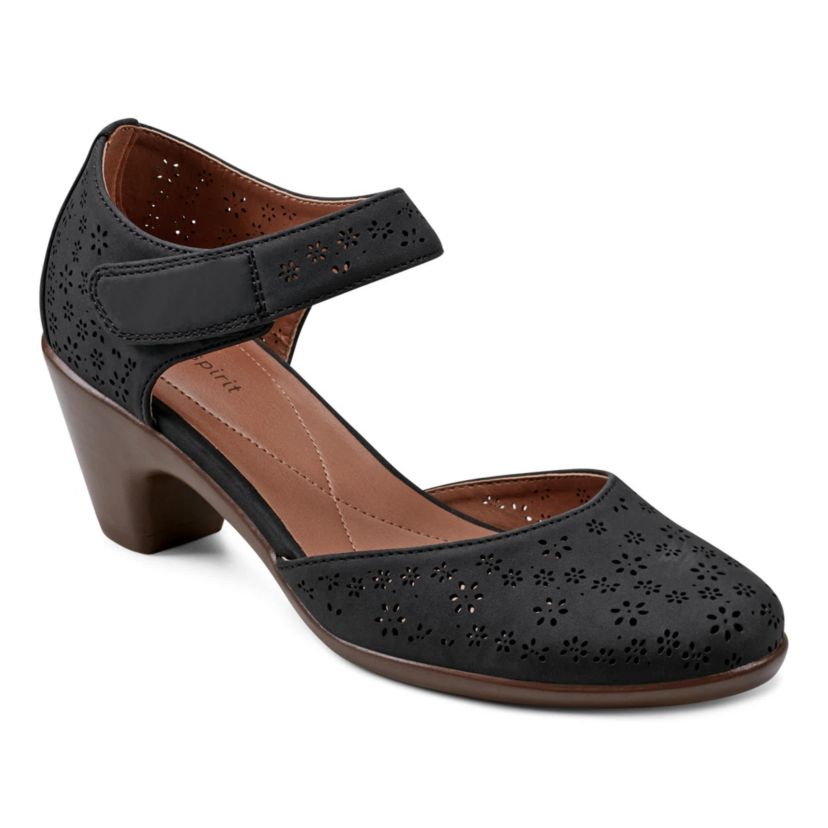 Caty Round Toe Dress Cone Heel Pumps