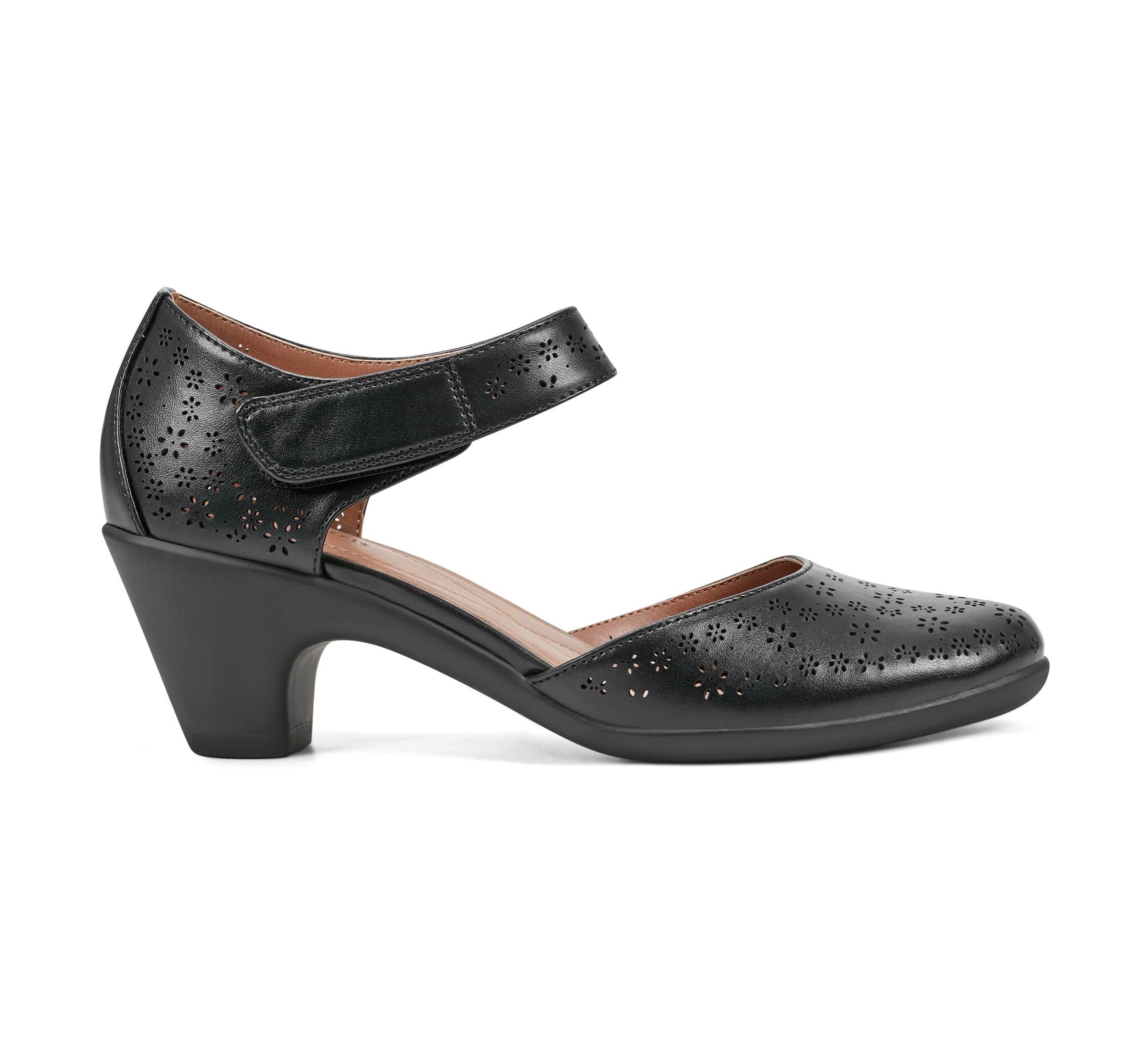Caty Round Toe Dress Cone Heel Pumps