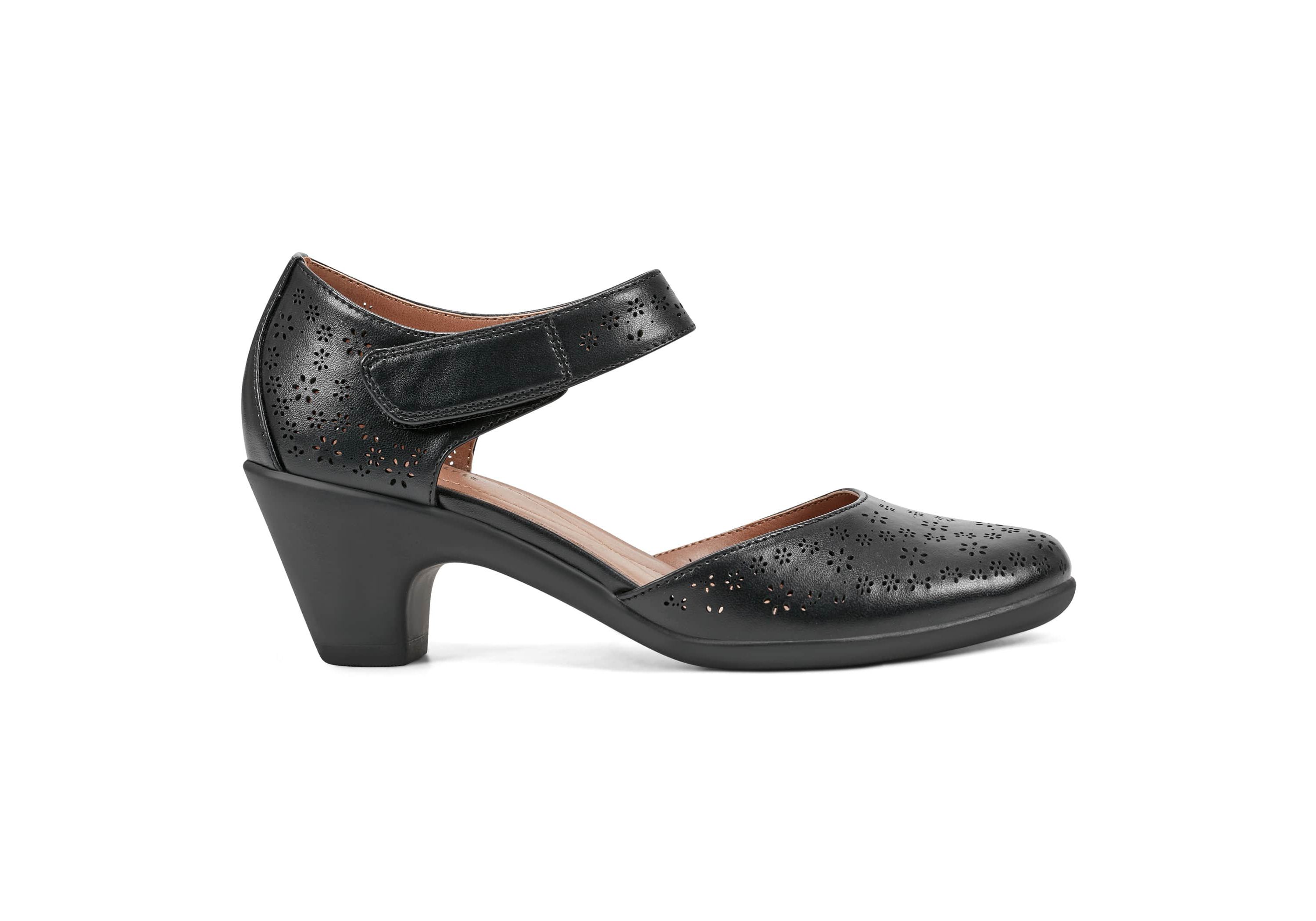 Caty Round Toe Dress Cone Heel Pumps