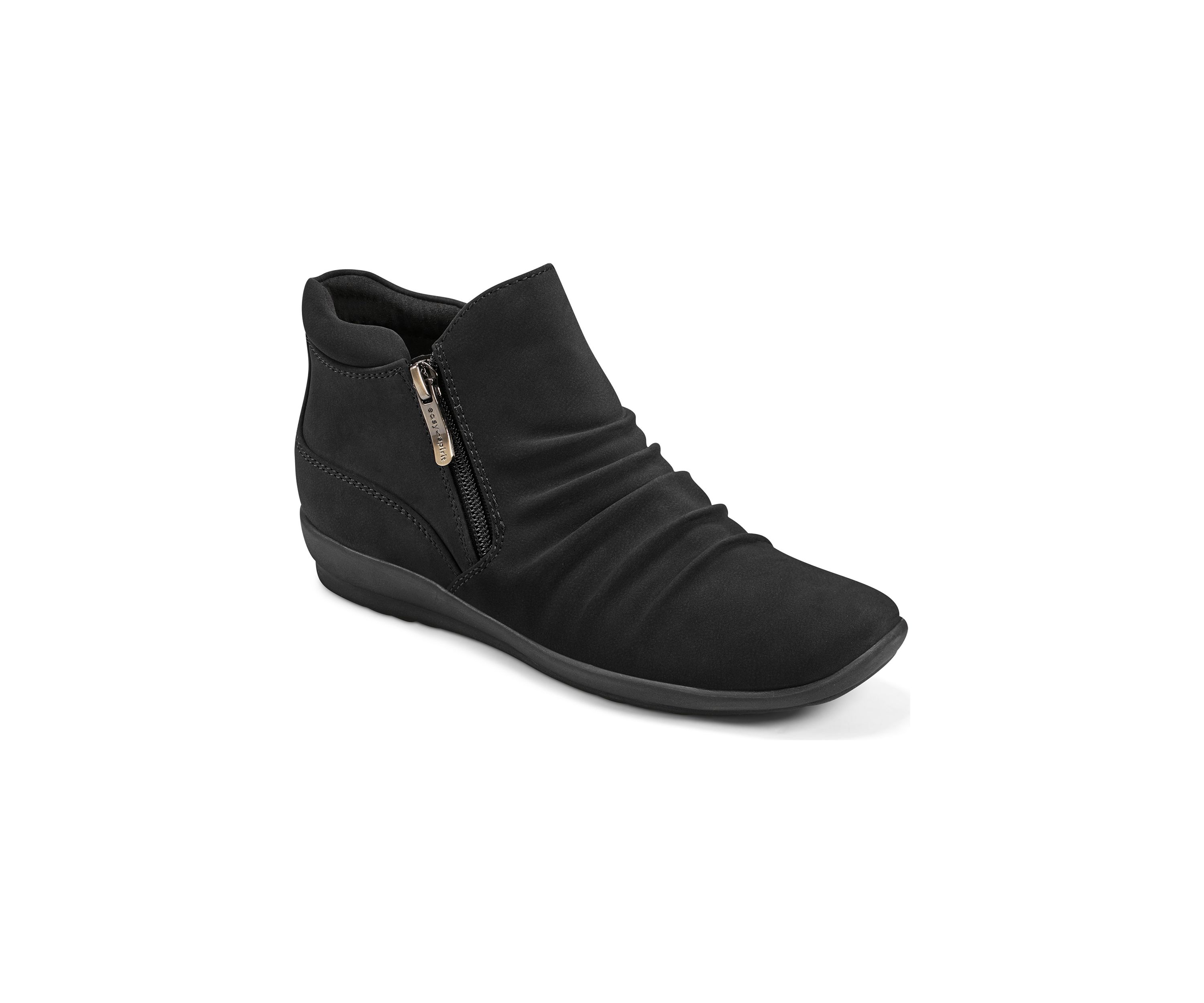 Aleta Side Zipper Casual Flat Booties