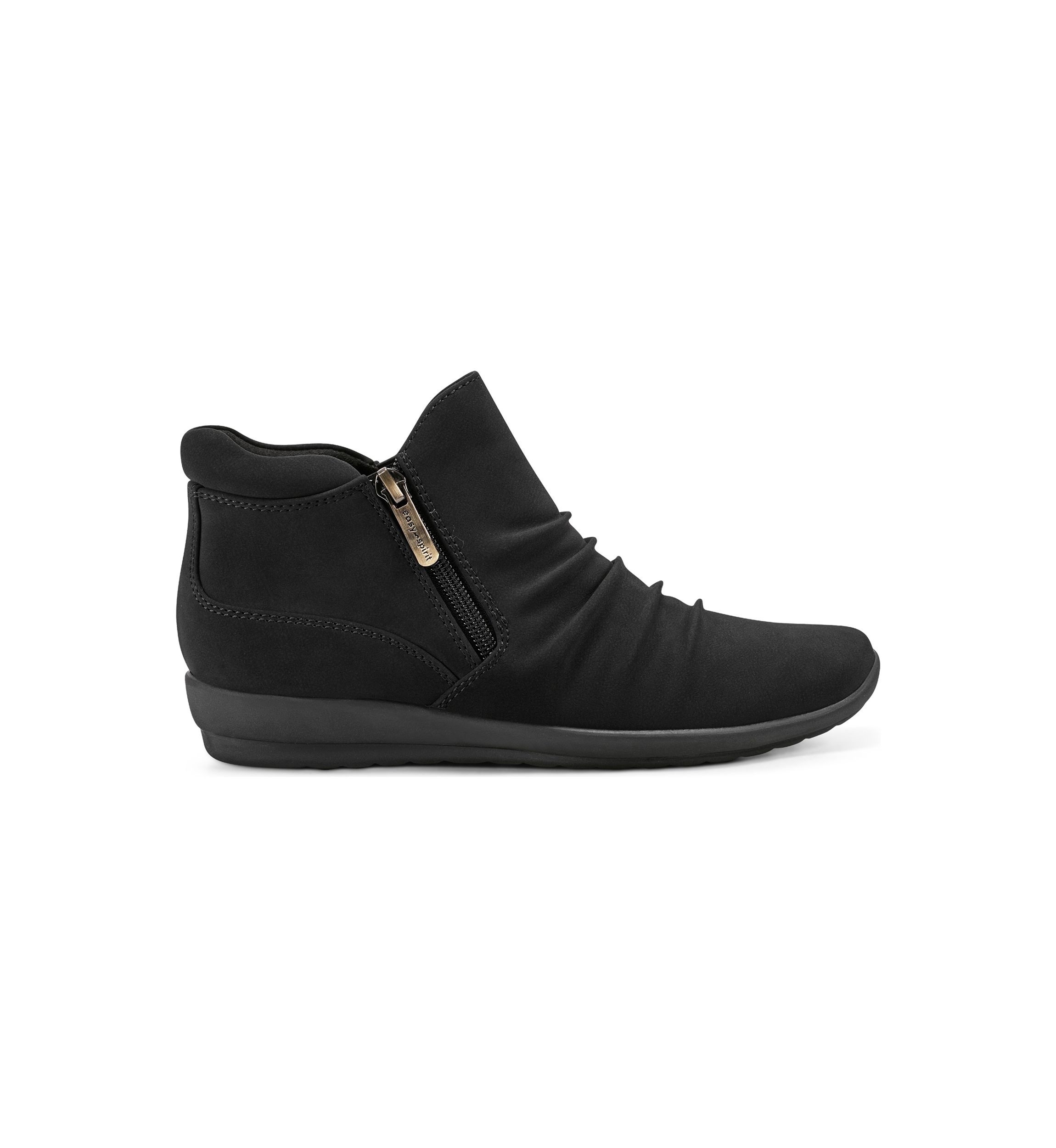 Aleta Side Zipper Casual Flat Booties