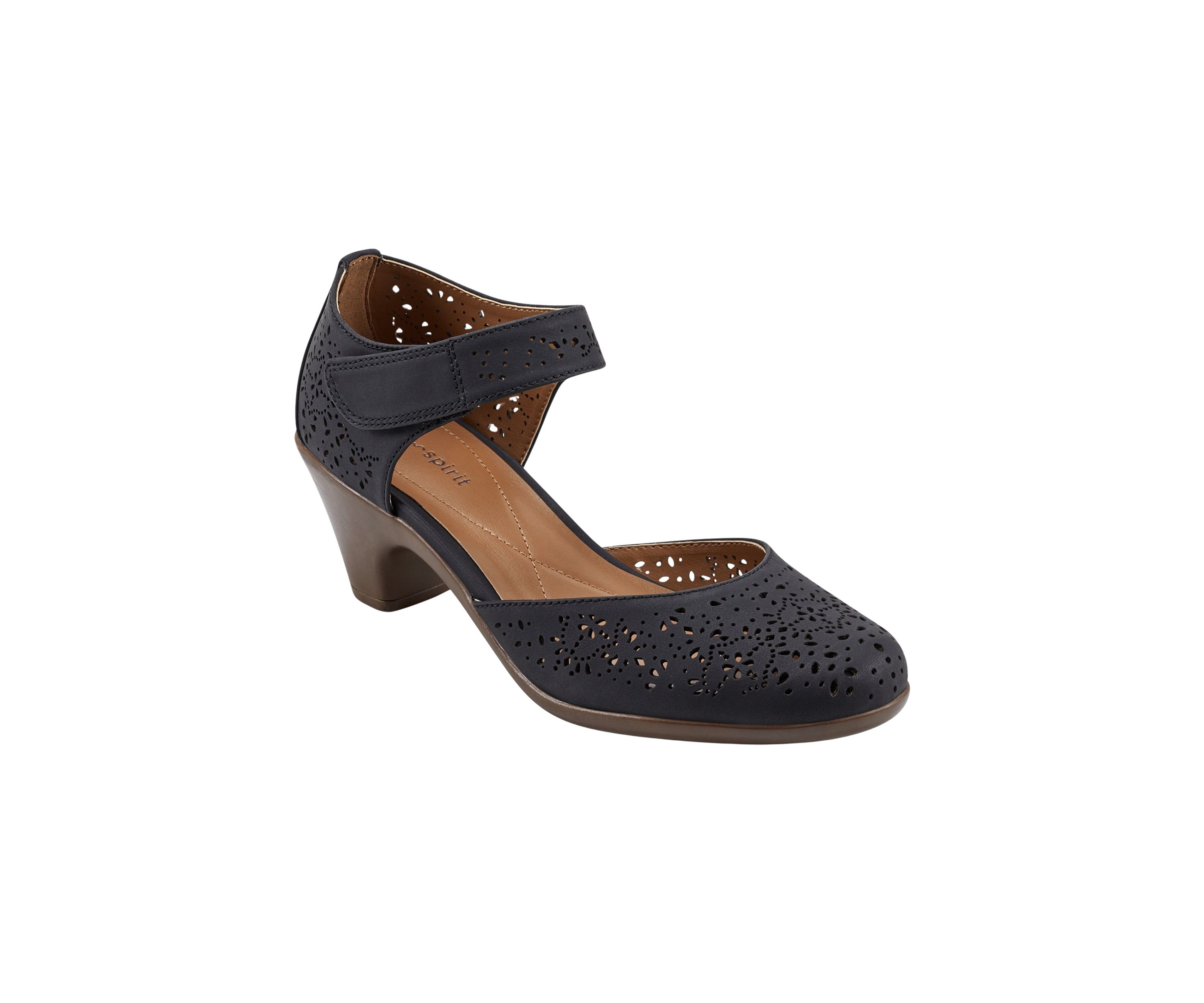 Carlee Round Toe Block Mary Jane Dress Heels