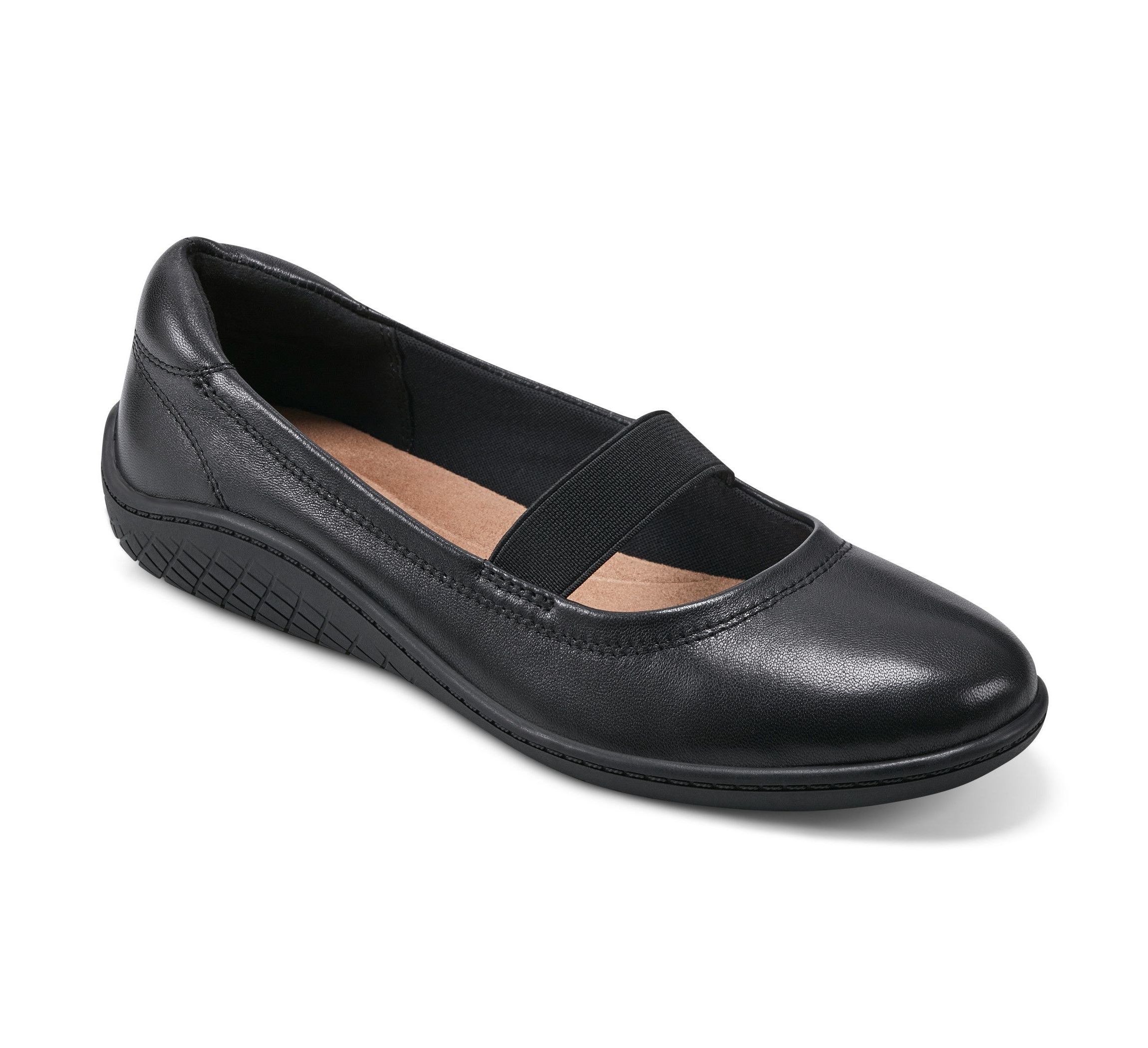 Golden Round Toe Casual Ballet Flats