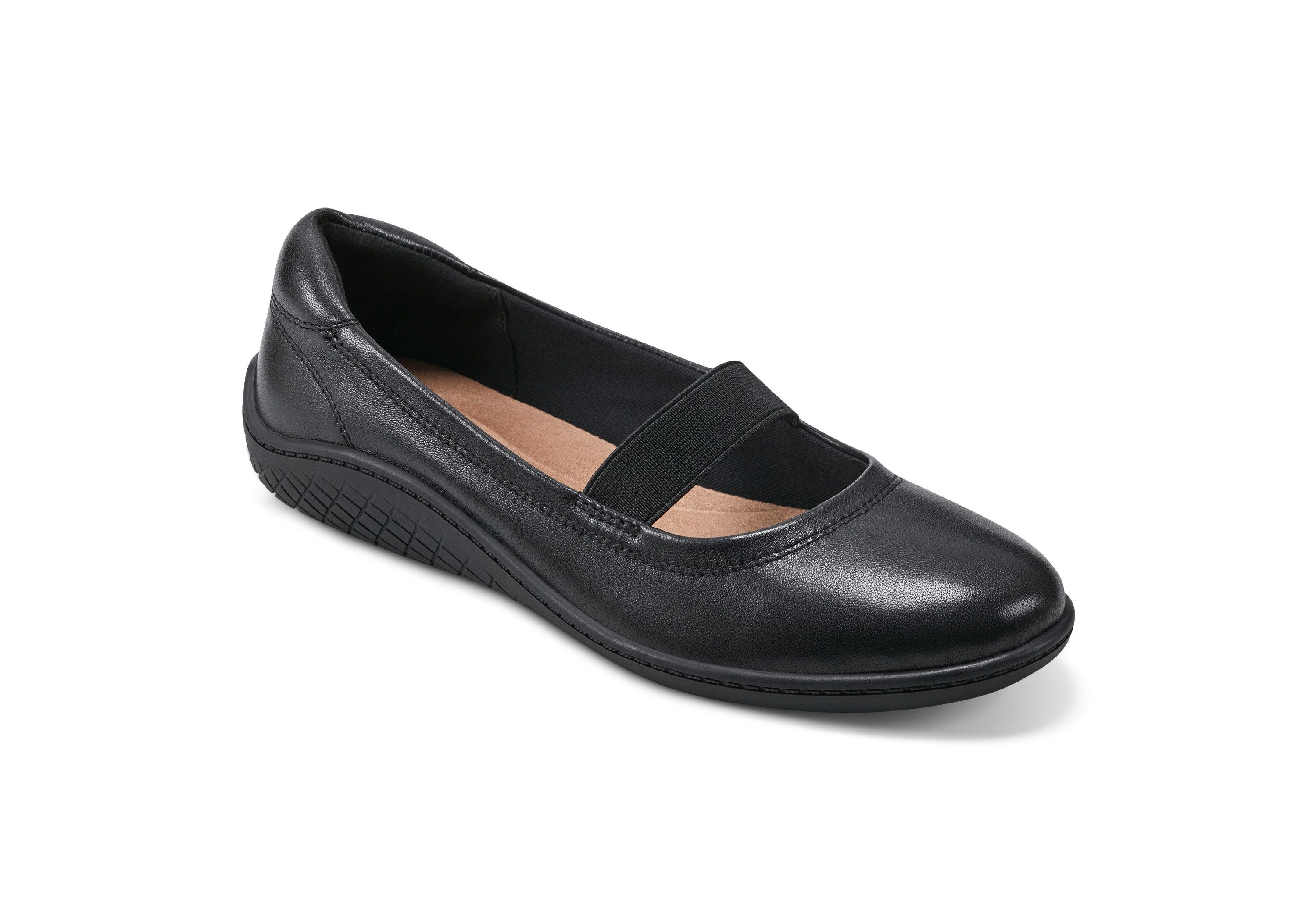 Golden Round Toe Casual Ballet Flats