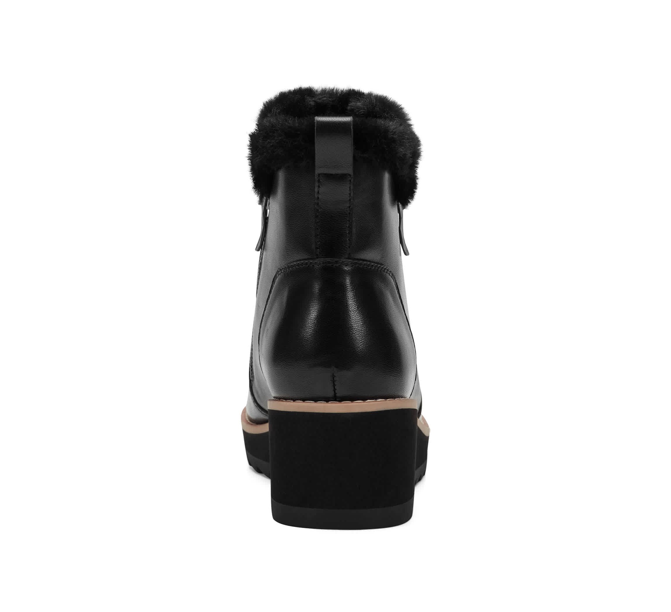 Jane Round Toe Casual Wedge Booties