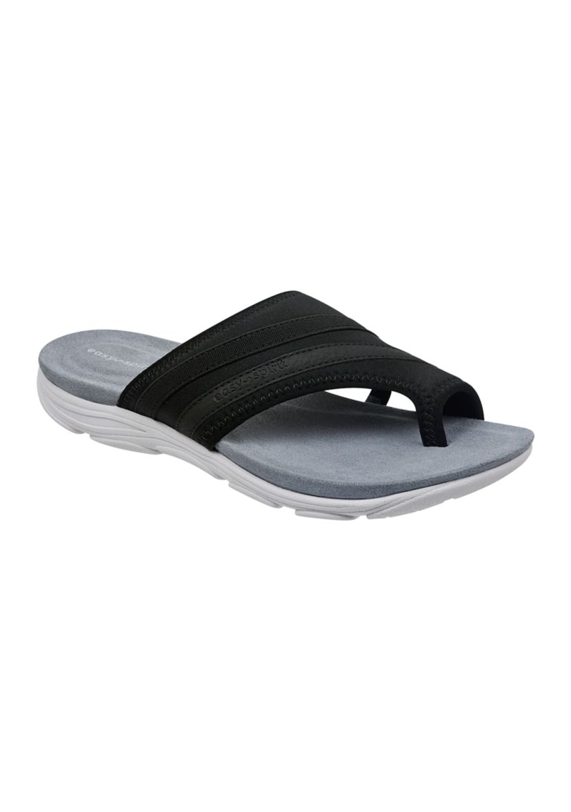 Lola Round Toe Casual Toe Ring Flat Sandals