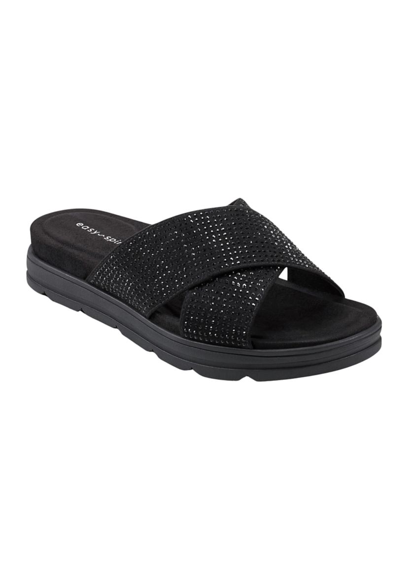 Stacy Casual Slip On Round Toe Sandals