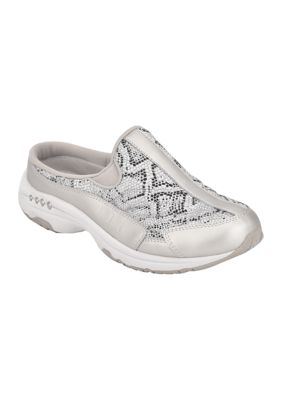 white slip on mule sneakers