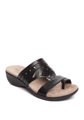 kim rogers black sandals